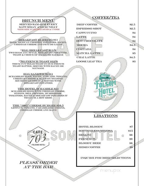 folsom hotels|folsom hotel menu.